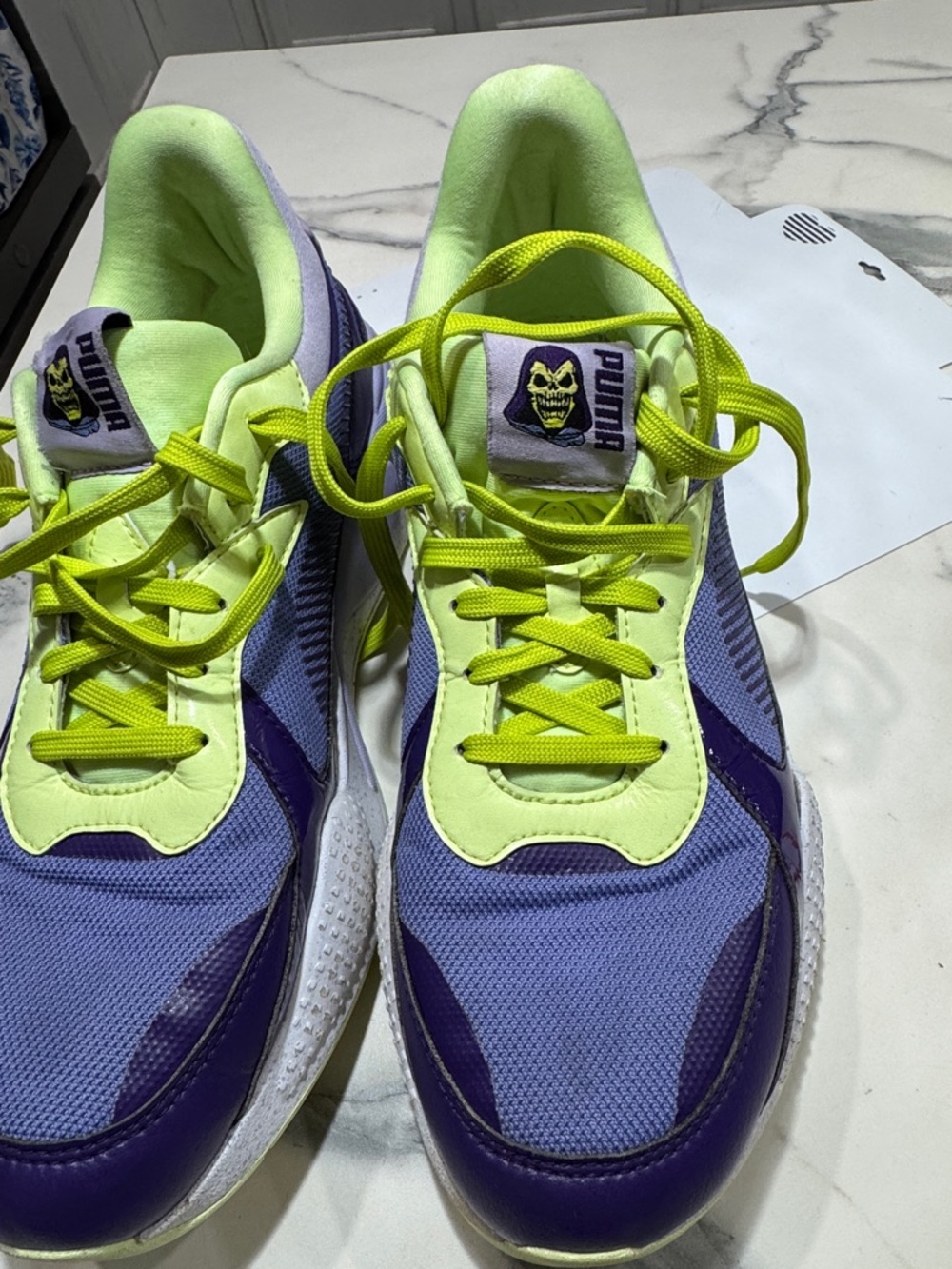 Puma Women’s Neon Yellow & Purple Athletic Sneakers